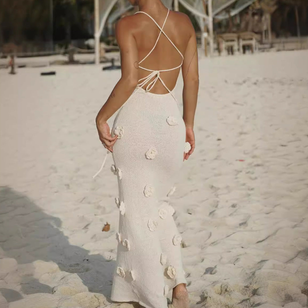 Stilla | Forførende Rygfri Bind-Up Bodycon Maxi Nederdel