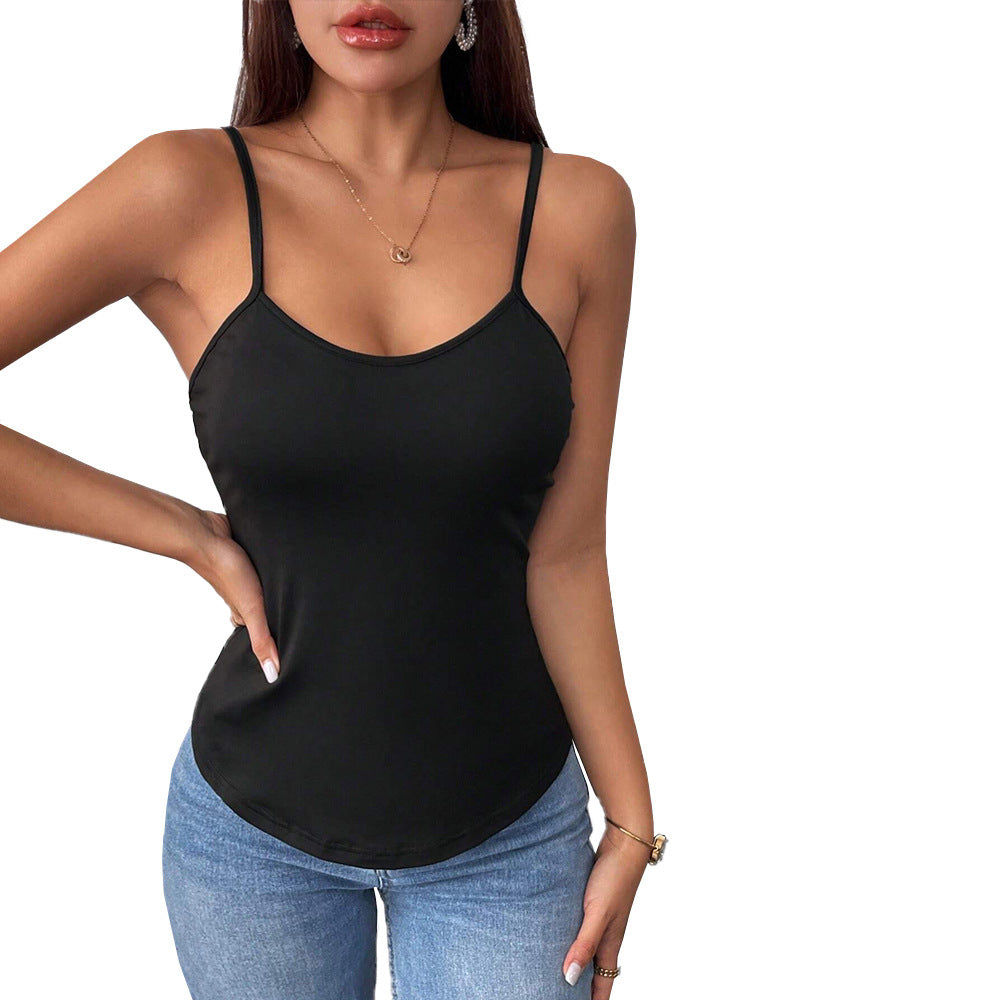Kvindernes elegante tanktop med fine spaghetti-stropper og figursyet snit Stilla