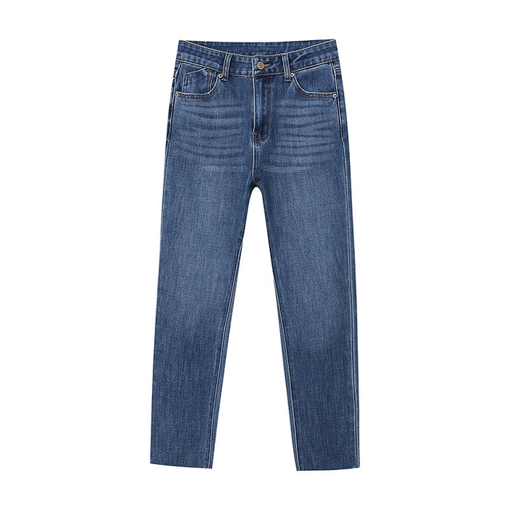 Kvinder tidløse højtaljede denim bukser med slim fit Stilla