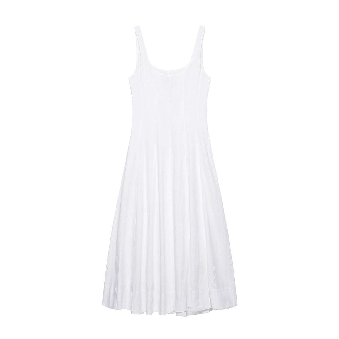 Femme A-linje midi kjole med klassisk design Stilla