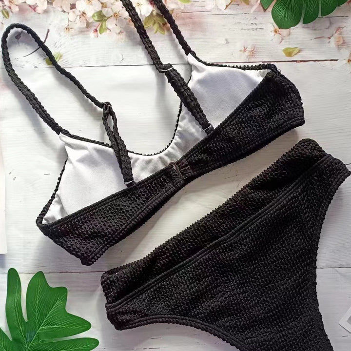 Femme Struktureret To-delt Bikini Sæt Stilla