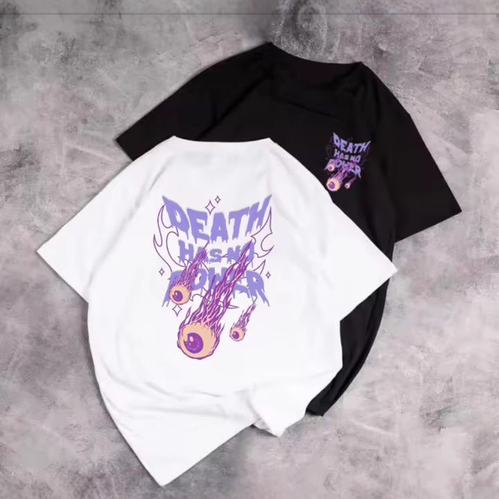 Dame Grafik T-Shirt med unikt, kunstnerisk tryk og afslappet snit Stilla