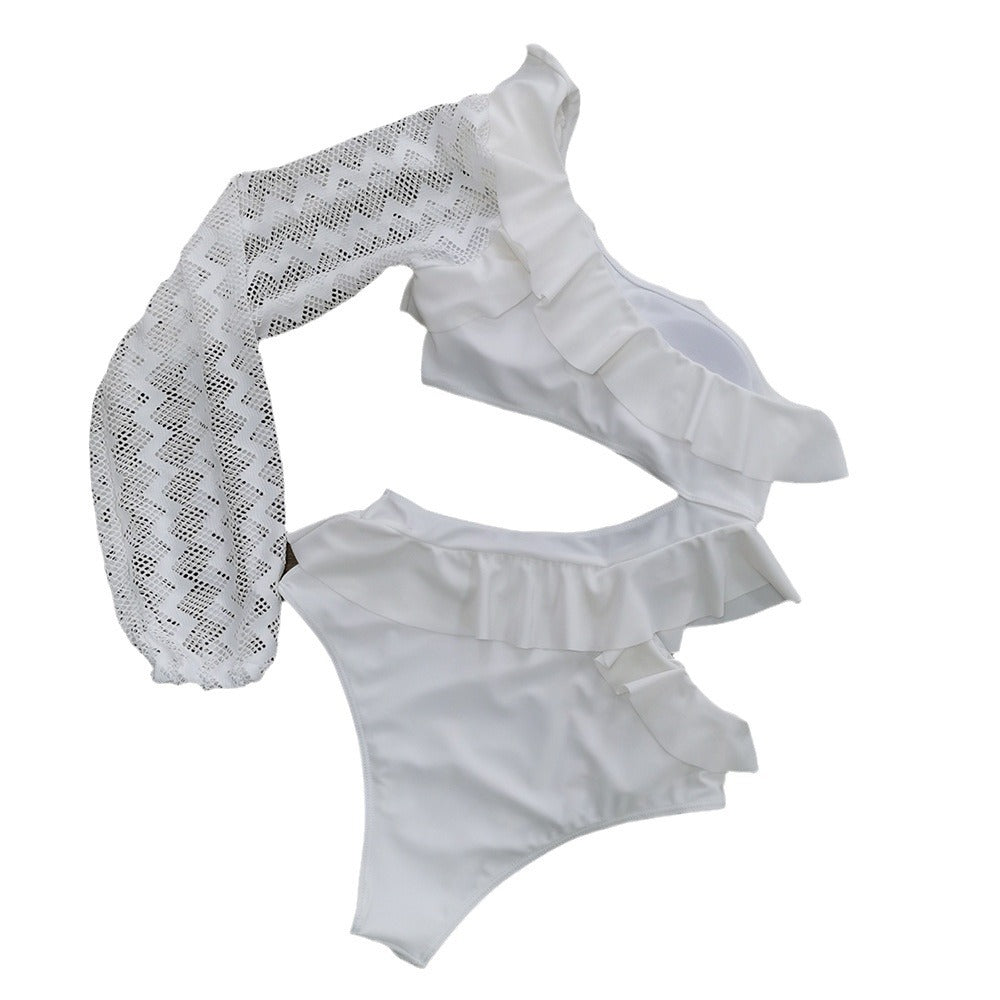 Dame Bikini-sæt med raffineret flæse design og elegant gennemsigtighed Stilla