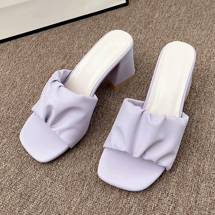Dame Elegante og komfortable sandaler med rynkning Stilla