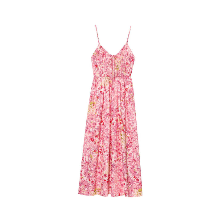 Femme Floral Print Maxi Kjole Stilla