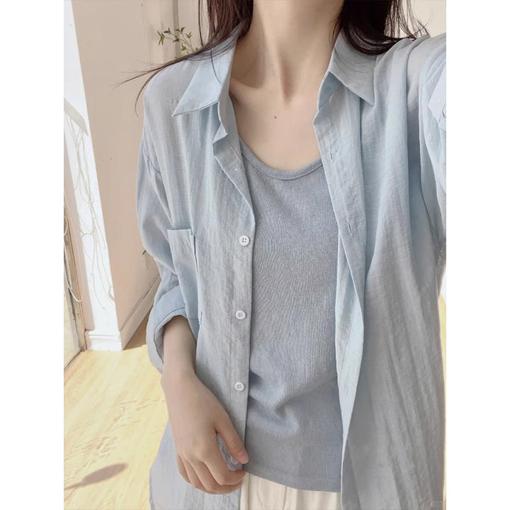 Femme Let Lag Knapshirt Stilla