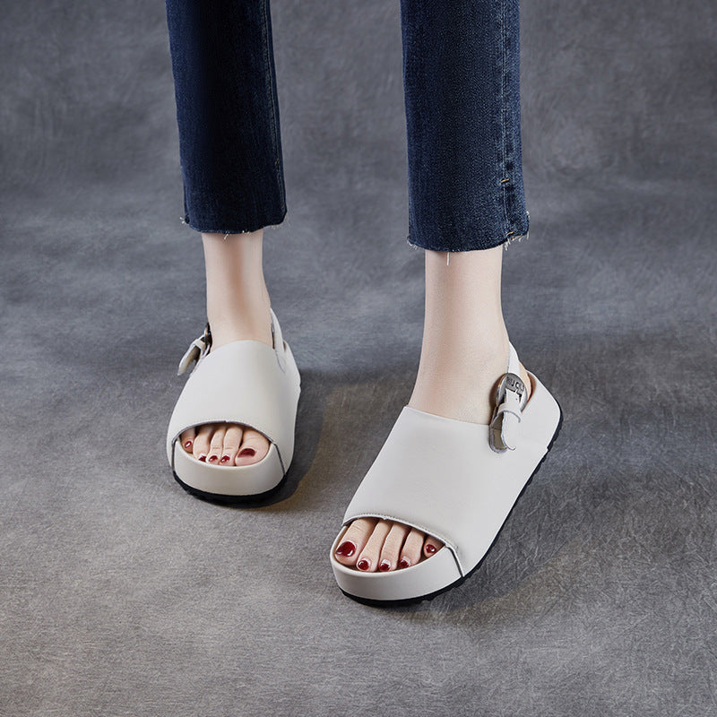 Dame stilfulde Slingback Slide Sandaler med forhøjet plateau Stilla