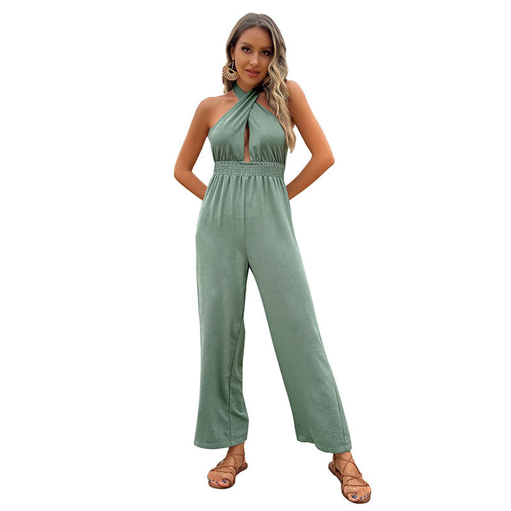Dame Halterneck Bredbenet Overall Stilla