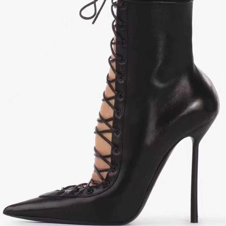 Dame Snøring High-Stiletto Støvler med Lynlås Stilla