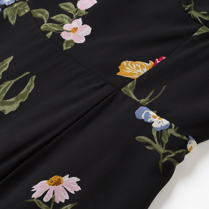 Feminint blomster midi kjole Stilla