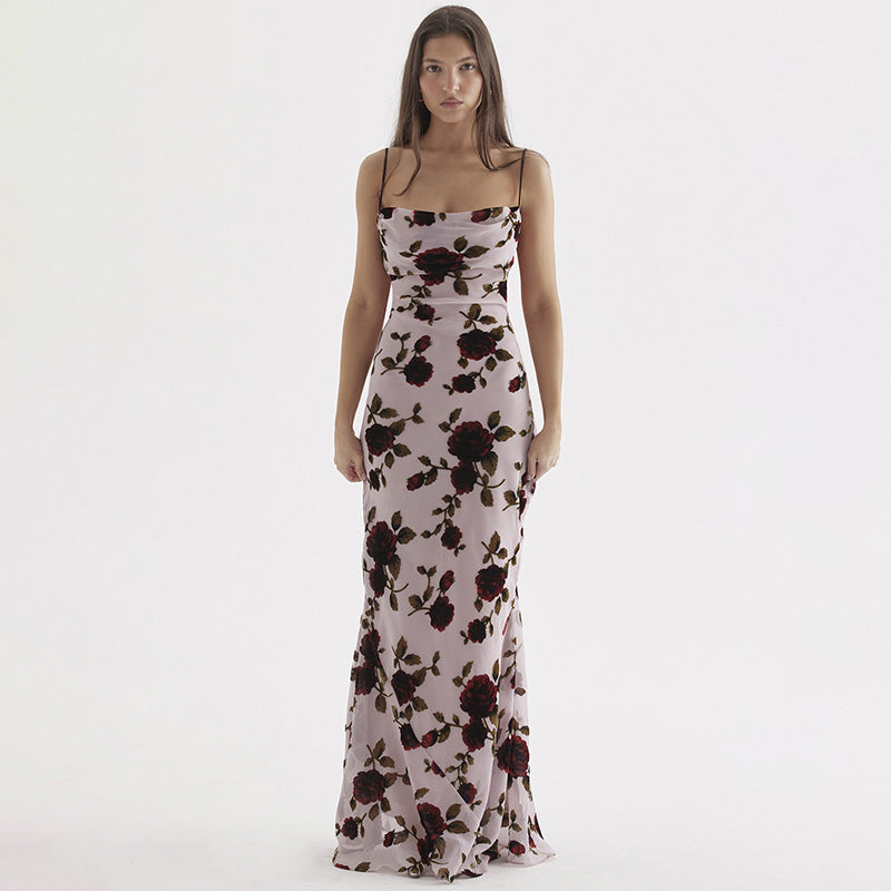 Dame Floral Lang Maxi Kjole Stilla 1751507272