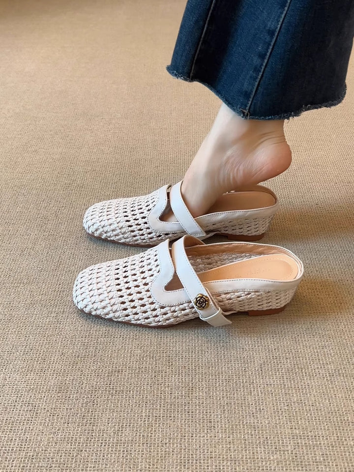 Dame Stilfulde Woven Slide Mules Stilla