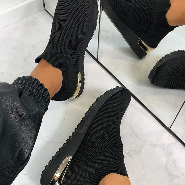 Dame mode Sneakersok med åndbart mesh-overflade Stilla