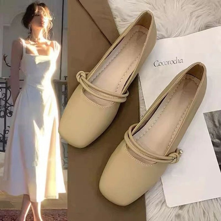 Dame Flade Mokkasiner med elegant knude-detalje og behagelig sål Stilla
