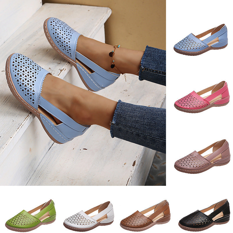 Dame Komfortable Slingback-Sko med åndbart design Stilla