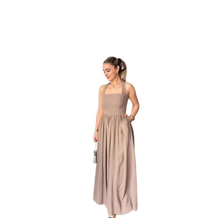Dame Elegant A-linje Maxikjole Stilla
