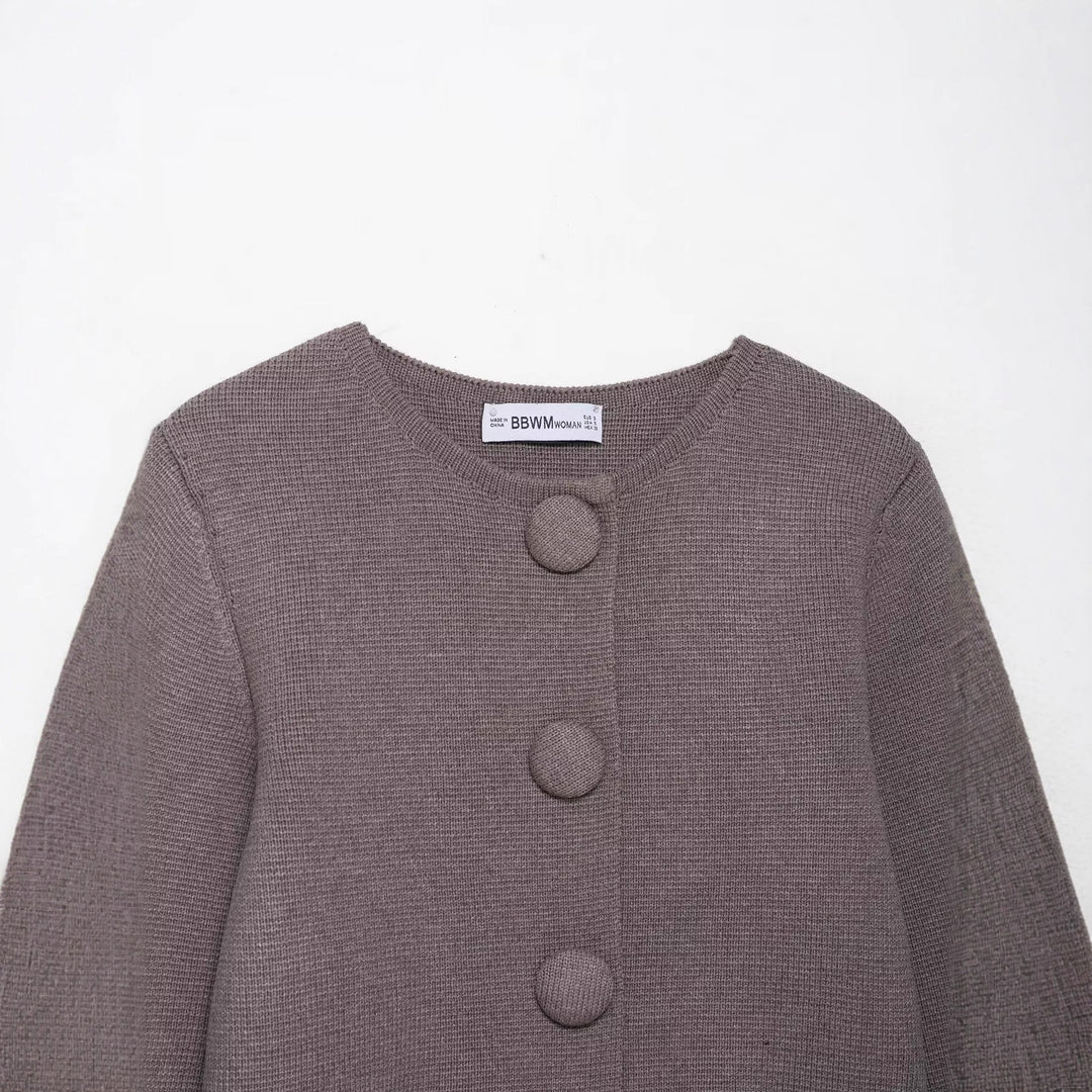 Dame stilfuld cardigan med knapdetaljer Stilla