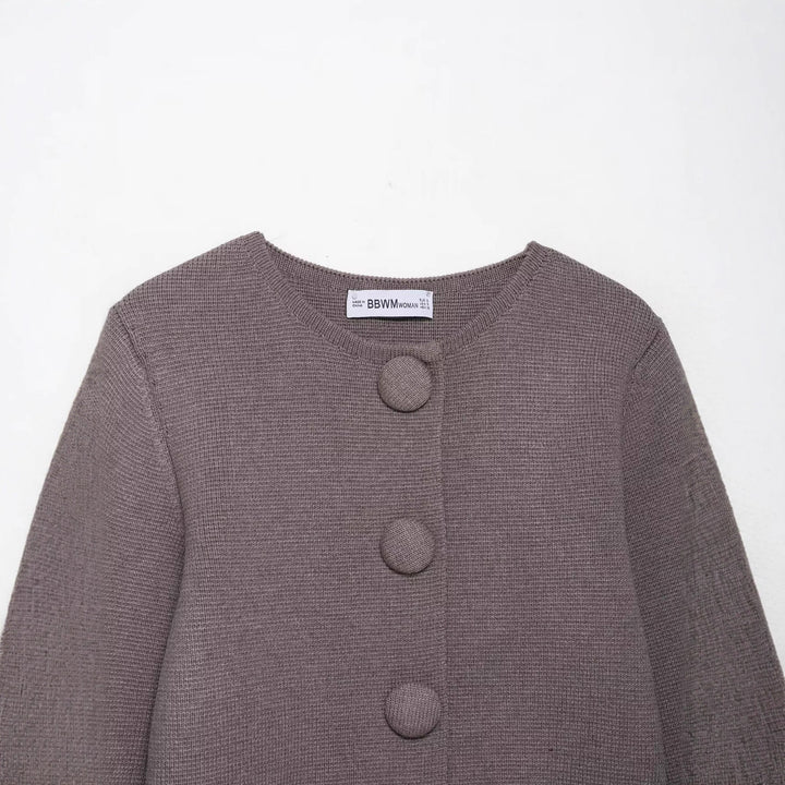 Dame stilfuld cardigan med knapdetaljer Stilla