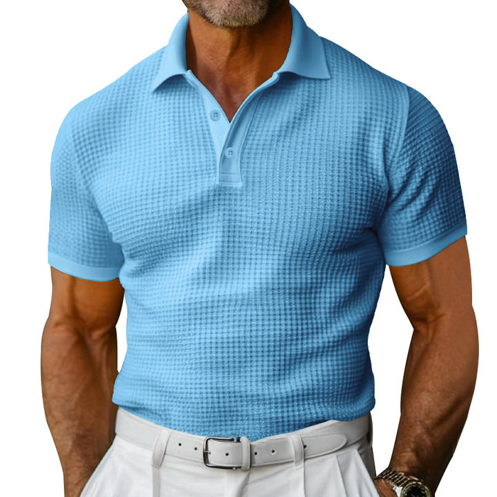 Herre polo skjorte med struktureret design og moderne krave Stilla