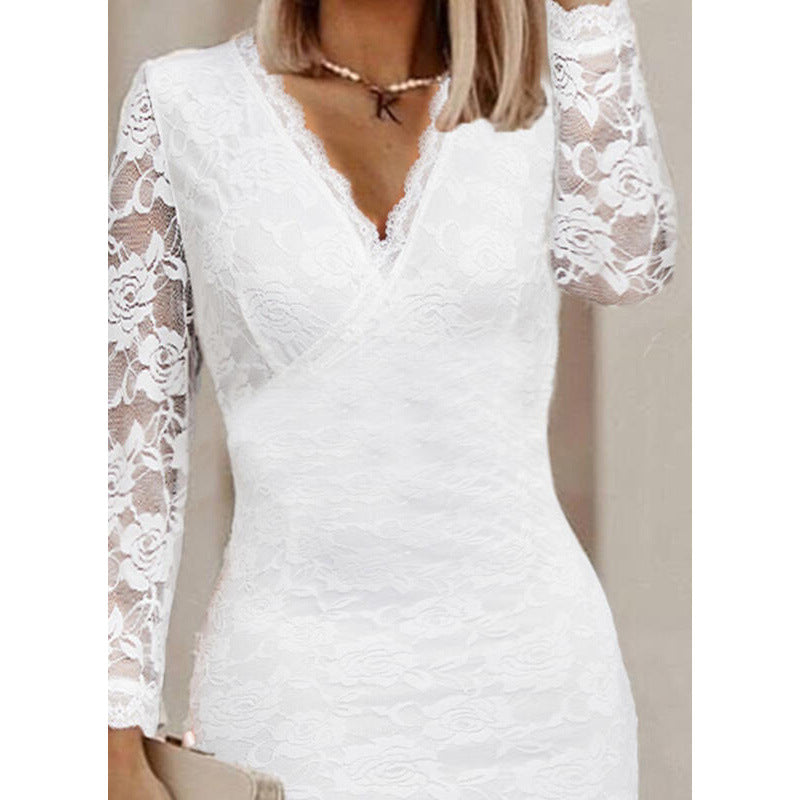Dame Spids Bodycon Kjole Stilla