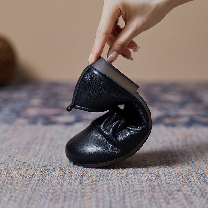 Dame Bløde Læder Komfort Ballerinas Stilla