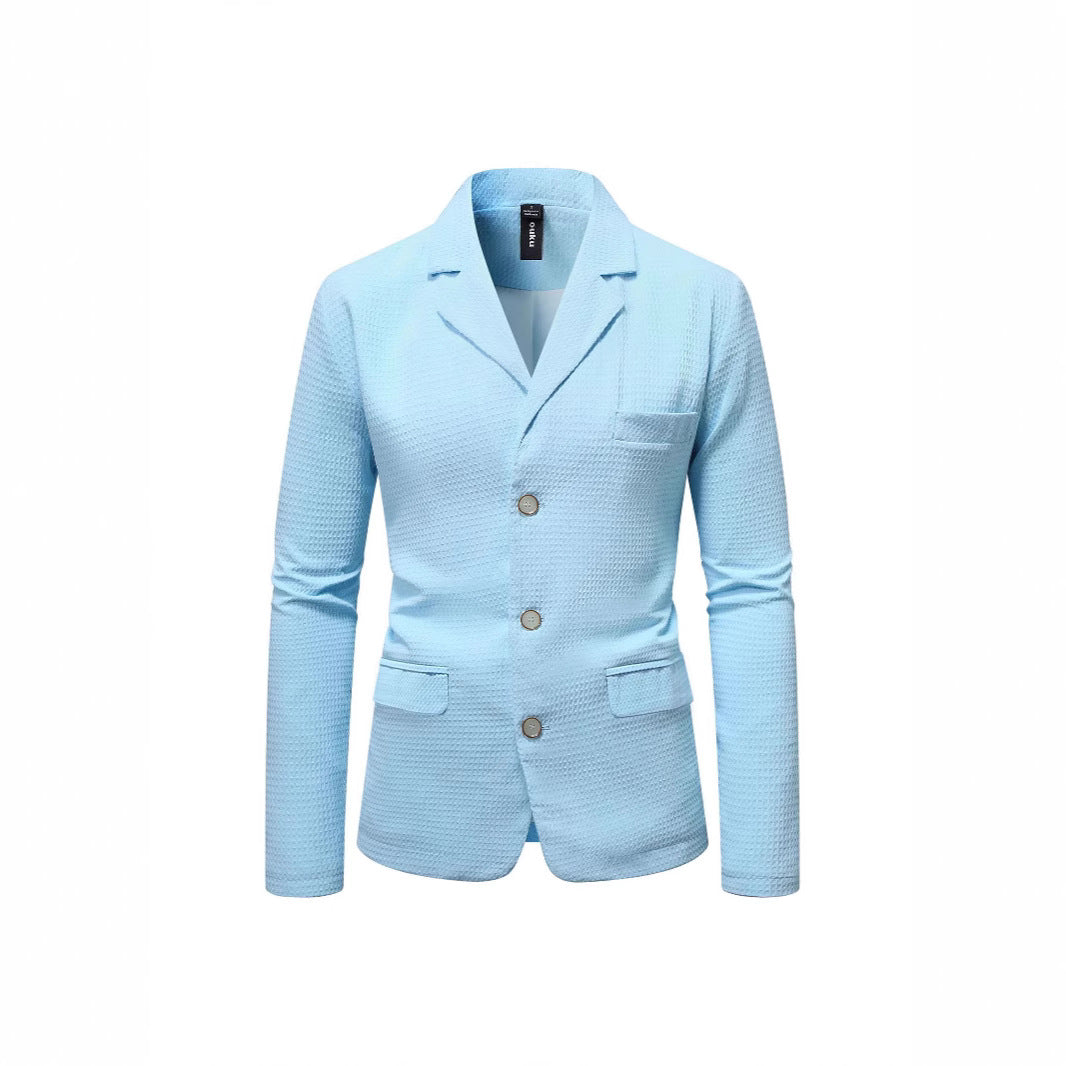 Herre elegant fritidsblazer med struktureret stof Stilla