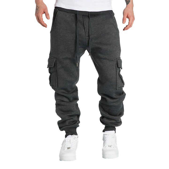 Herre Cargo-Joggingbukser med praktiske lommer og elastisk talje Stilla