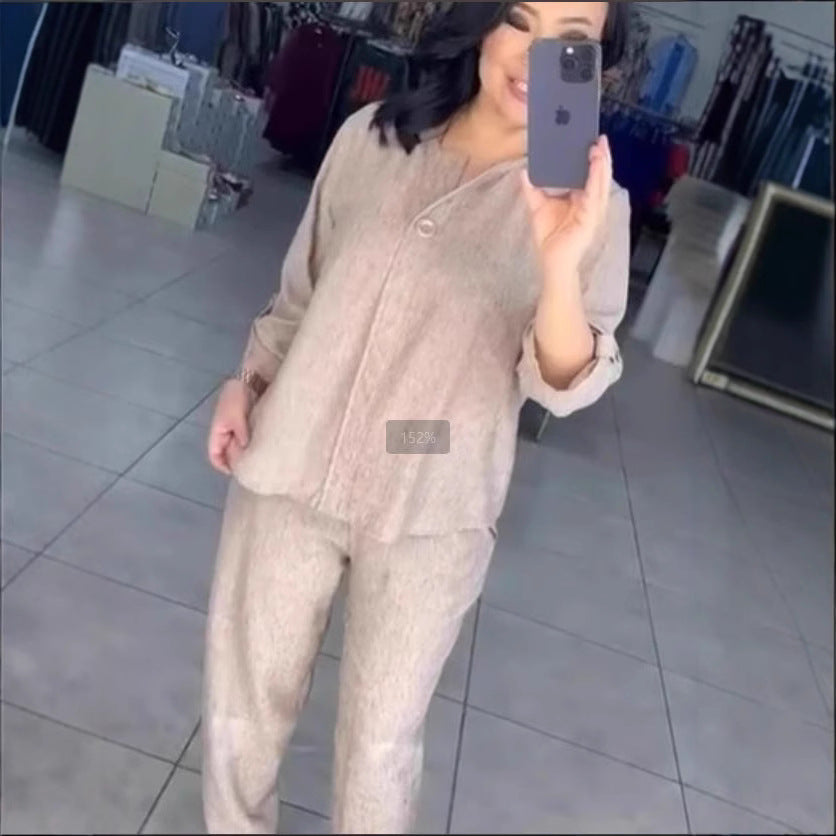 Dame Soft Knit Lounge Sæt Stilla