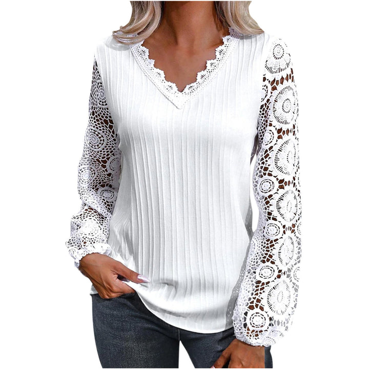 Dame trendy Bluse med spidser Stilla