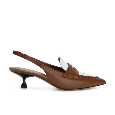 Dame spidse Slingback-hæle med unikt design Stilla