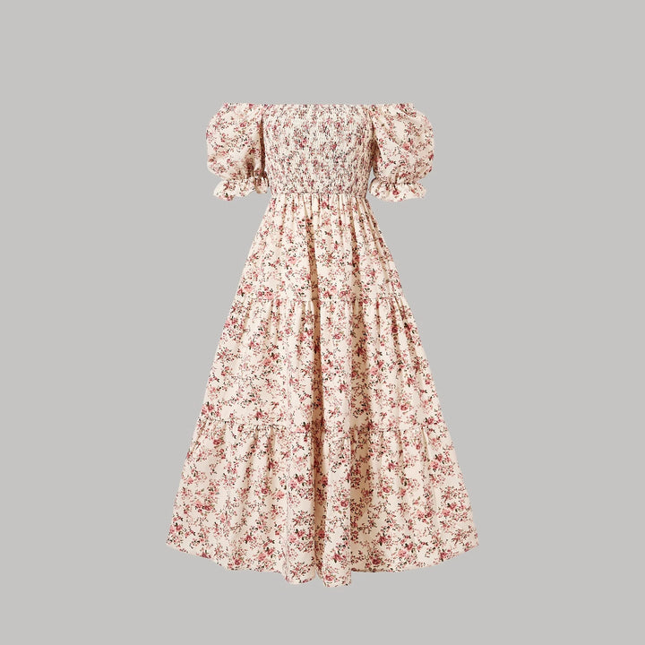 Dame Floral Maxi Kjole Stilla