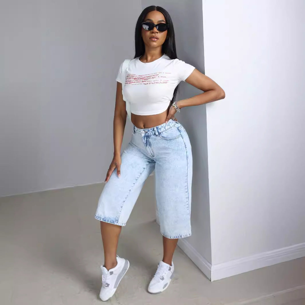 Kvinders komfortable culotte jeans Stilla