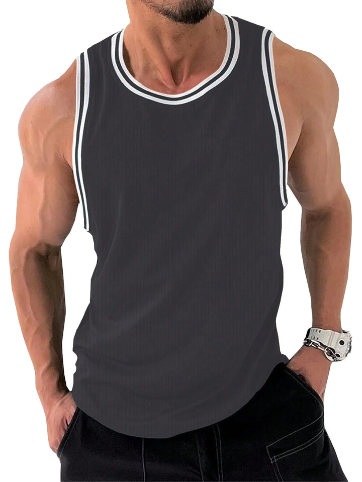 Herrernes Sporty Fitness Tanktop med åndbart materiale Stilla