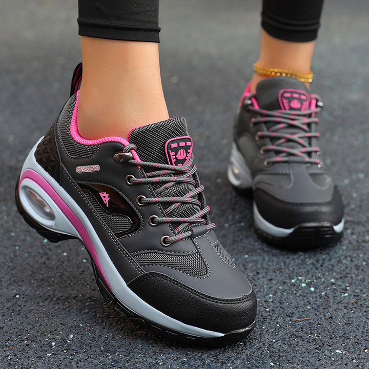 Dame let luftpolstrede sneakers med åndbare mesh-paneler Stilla