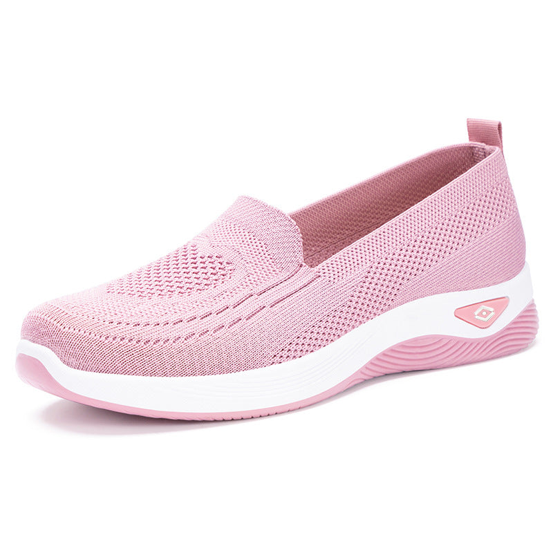 Dame Komfortable Slip-On Fritidssko med åndbart mesh-overmateriale og stødabsorberende sål Stilla