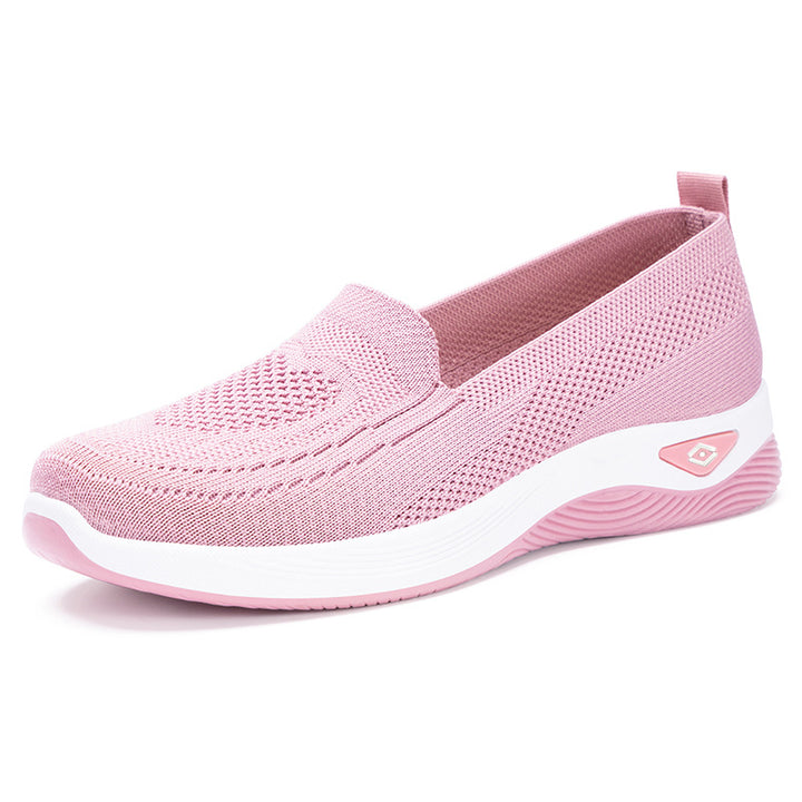 Dame Komfortable Slip-On Fritidssko med åndbart mesh-overmateriale og stødabsorberende sål Stilla