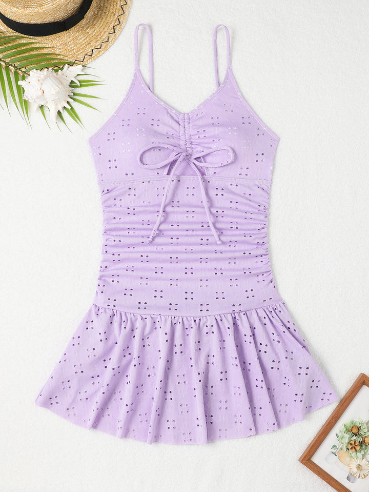Dame badebukser med stilfulde ruffle detaljer Skovae