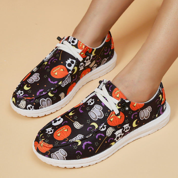 Dame Åndbare Fritidssneakers med sjovt Halloween-motiv Stilla