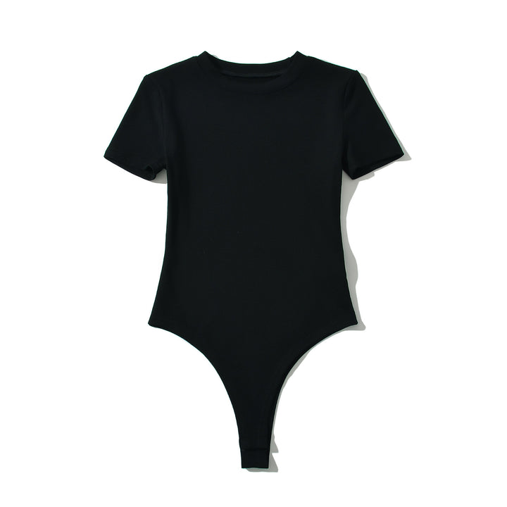 Dame bodysuit med kort arm og figurtilpasset snit Stilla