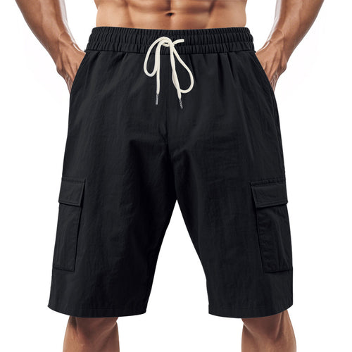 Herrer Cargo-shorts med praktiske sidelommer og elastisk talje Stilla