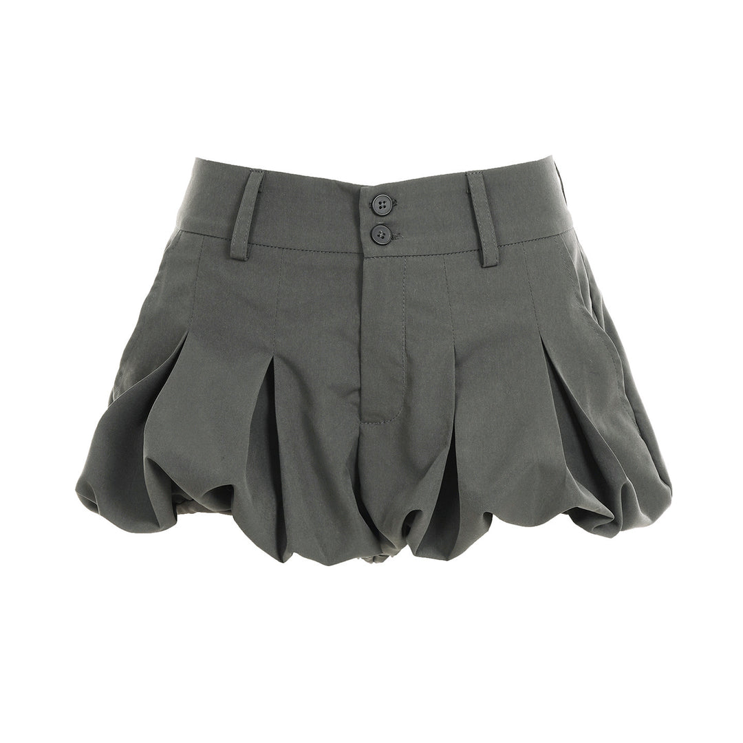 Dame Mode Falten-Shorts med temperamentfuld snit Skovae