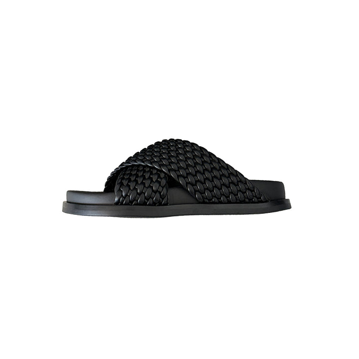 Femme Krydset Vevet Slide Sandaler Stilla