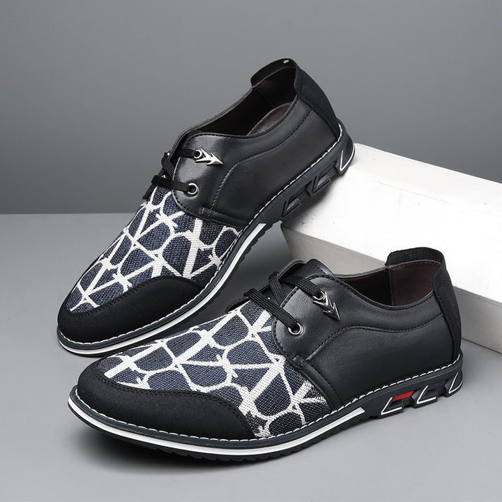 Herrer moderne mønstrede fritidssneakers Stilla