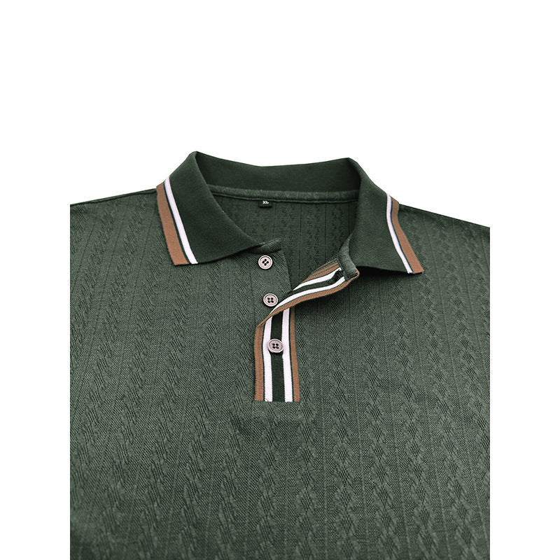 Herre Polo-Shirt med struktureret design og moderne krave Stilla