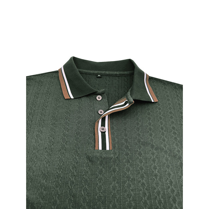 Herre Polo-Shirt med struktureret design og moderne krave Stilla