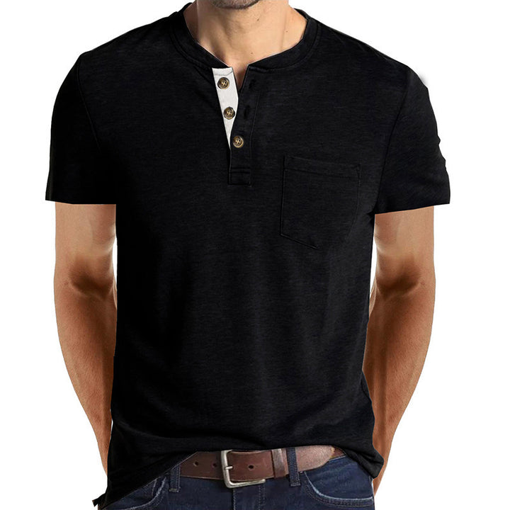 Stilfuld herre Henley-shirt Stilla