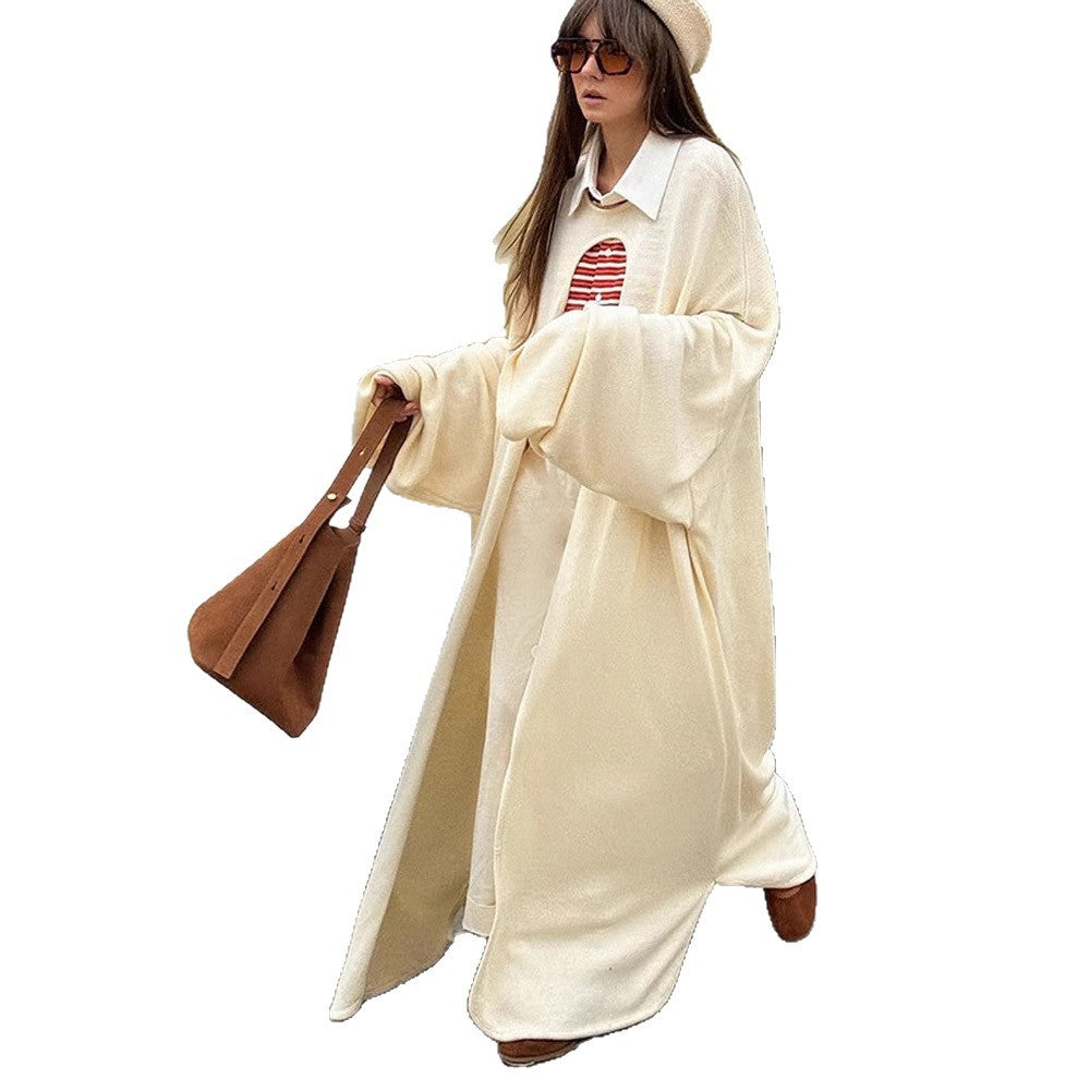 Dame Oversized Strik-Jakke Stilla