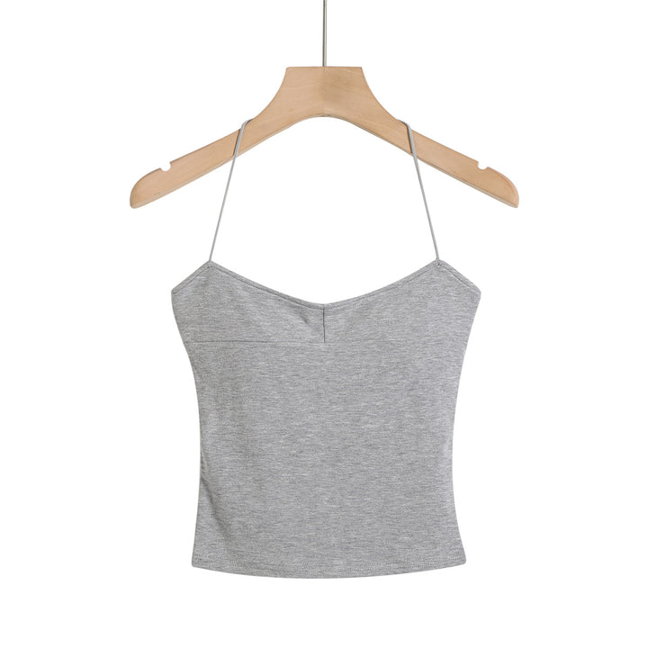 Dame Crop-Top med elegant spaghetti-stropdesign Stilla