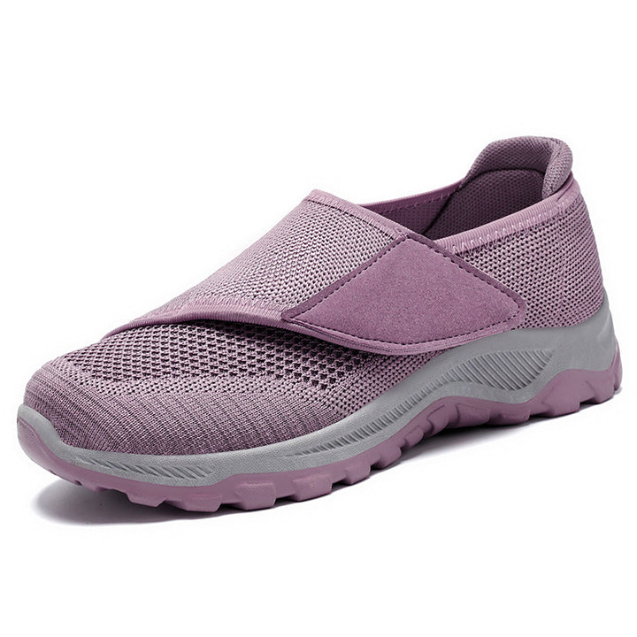 Dame Velcro-lukning Alsidige Walking Sneakers med åndbart mesh-oberste Stilla