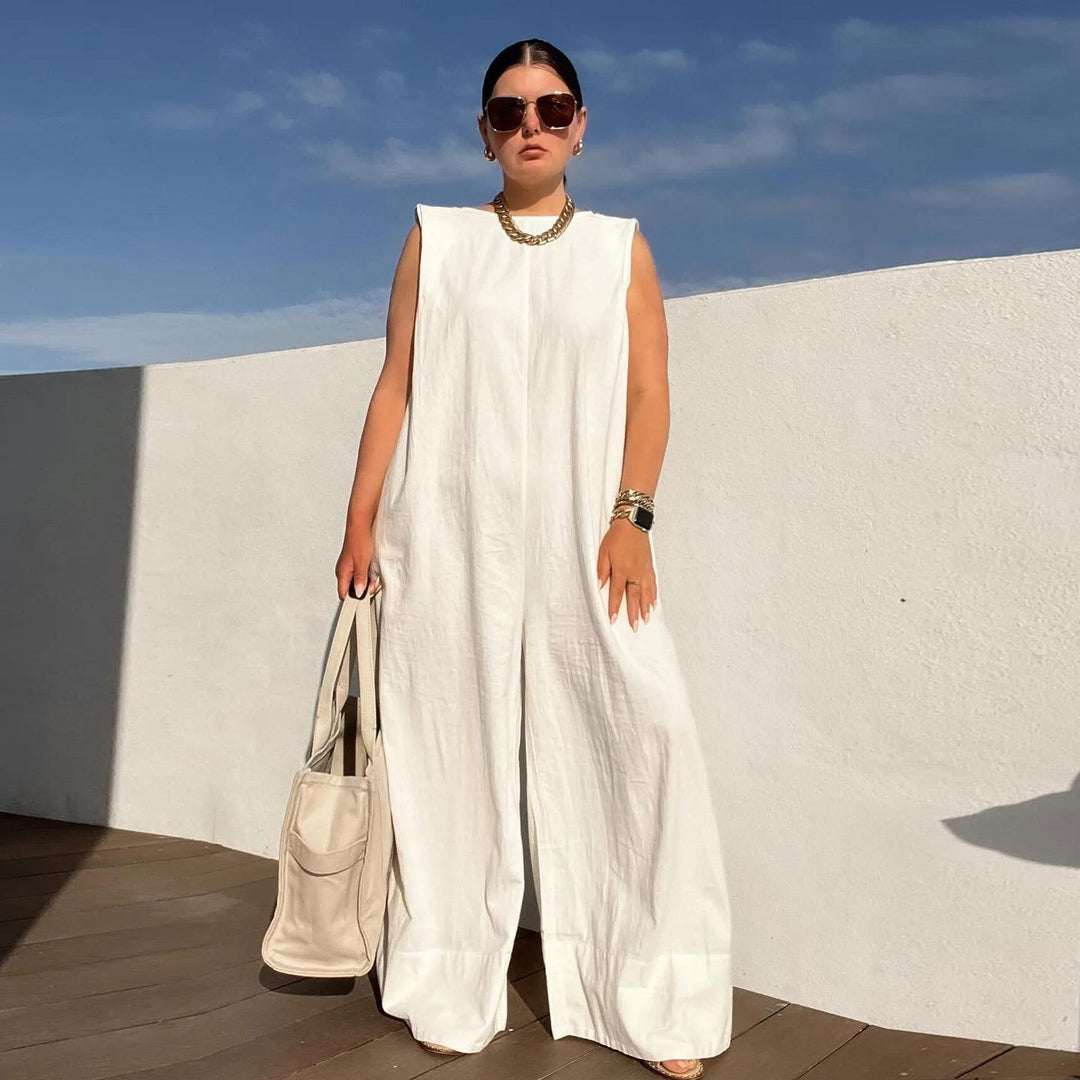 Dame Bredskåret Jumpsuit med elegant design Stilla